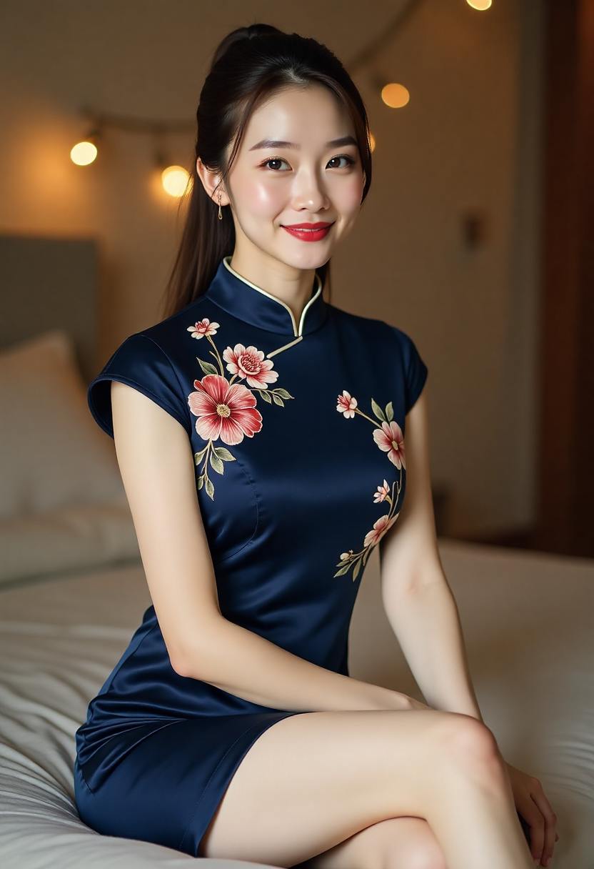 雨禾在照相馆整理旧信